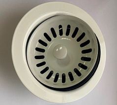 Металлическая горловина в сборе с ситечком для вставки Bone Crusher LB9143+LB9138 белый