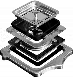 Адаптер для подключения ИПО Bone Crusher к квадратному сливу 22-0003H-00